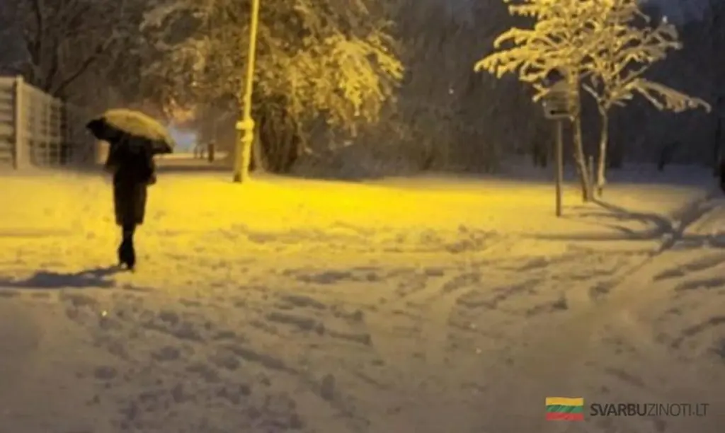 Alerta de nieve y hielo negro en Lituania: cómo el tiempo cambiará tu semana
