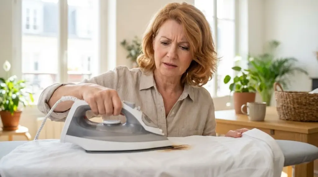 El truco casero que los expertos en lavandería usan para limpiar la plancha y evitar manchas marrones