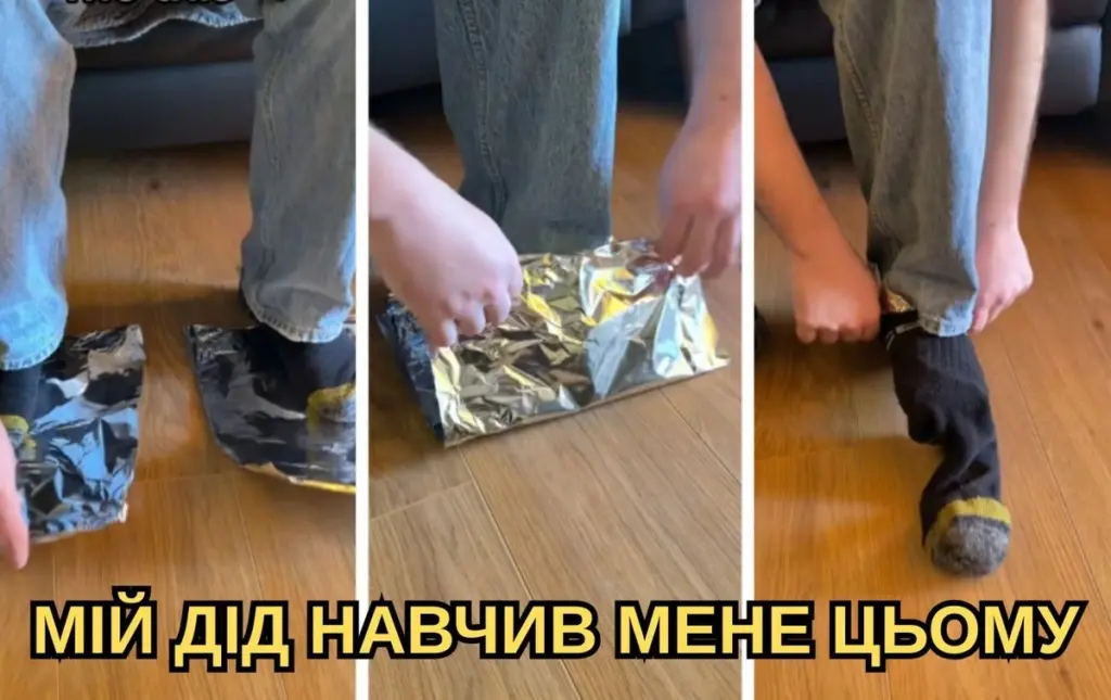 El truco de la hoja de aluminio y los calcetines que mantiene tus pies calientes a -20°C