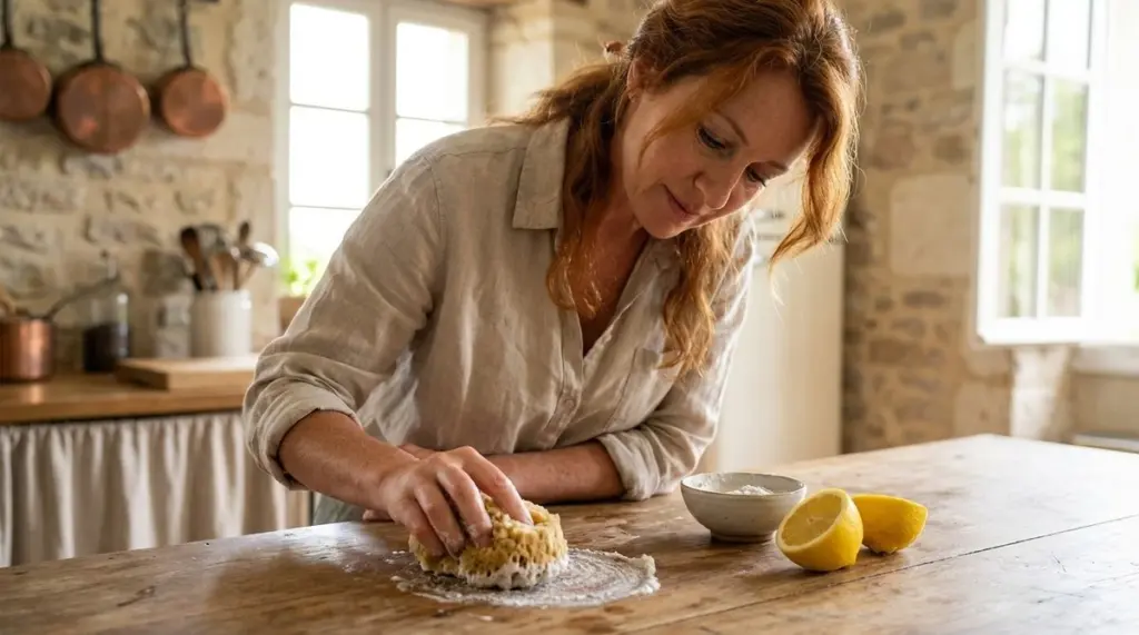 La crema casera que transformará tu limpieza: Brillo imparable en baño y cocina