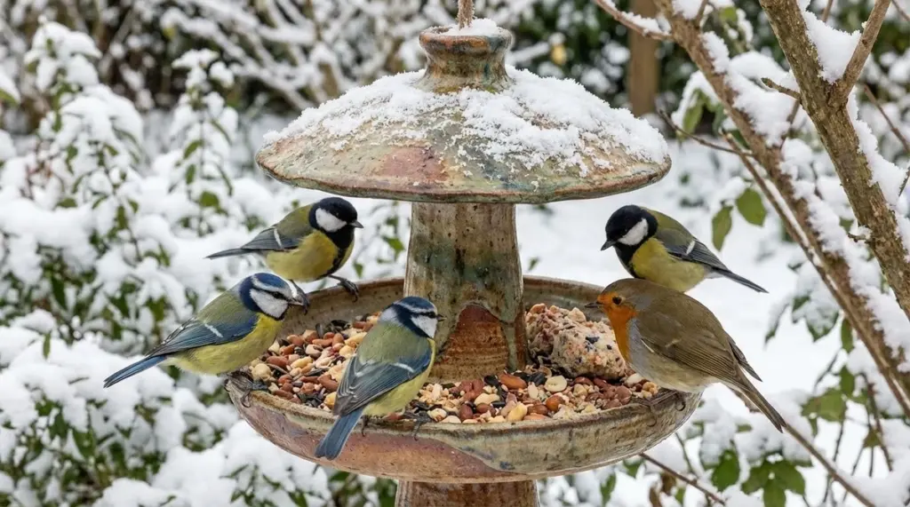 Plataforma de madera vs. Comedero: cuál atrae a más aves 8 días