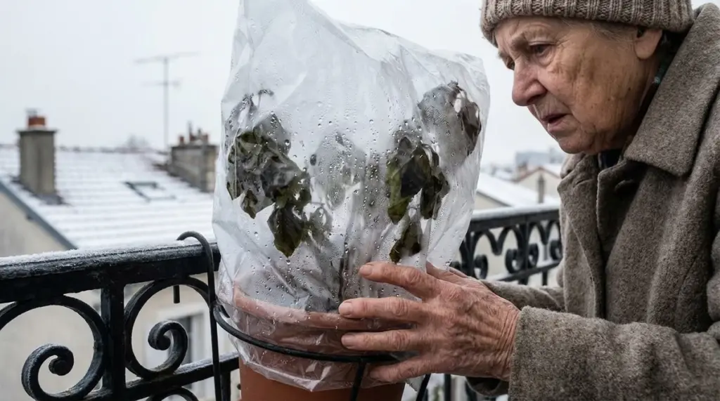 Por qué el plástico para proteger tus plantas en invierno las mata más que el frío