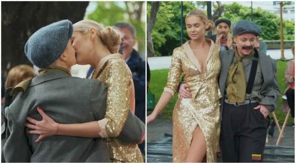 Toma Vaškevičiūtė sorprende en el tango: un beso apasionado con Dijora sella su actuación