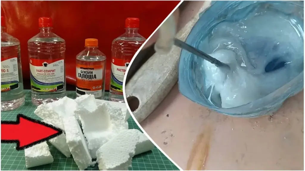 Adhesive casero: Mezcla poliestireno y pegamento para reparar plásticos como un profesional