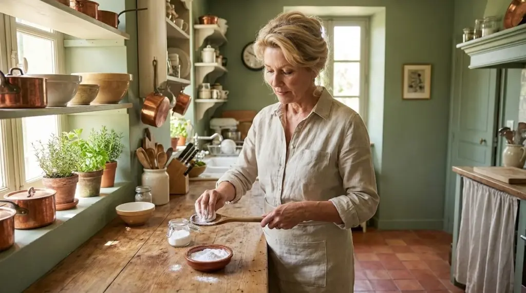 Adiós a la grasa y olores: el truco del bicarbonato para revivir tus utensilios de madera