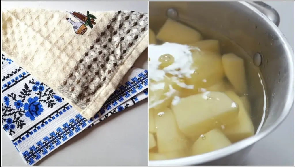 El secreto de la abuela para deslumbrar con tus toallas de cocina: las papas las reviven