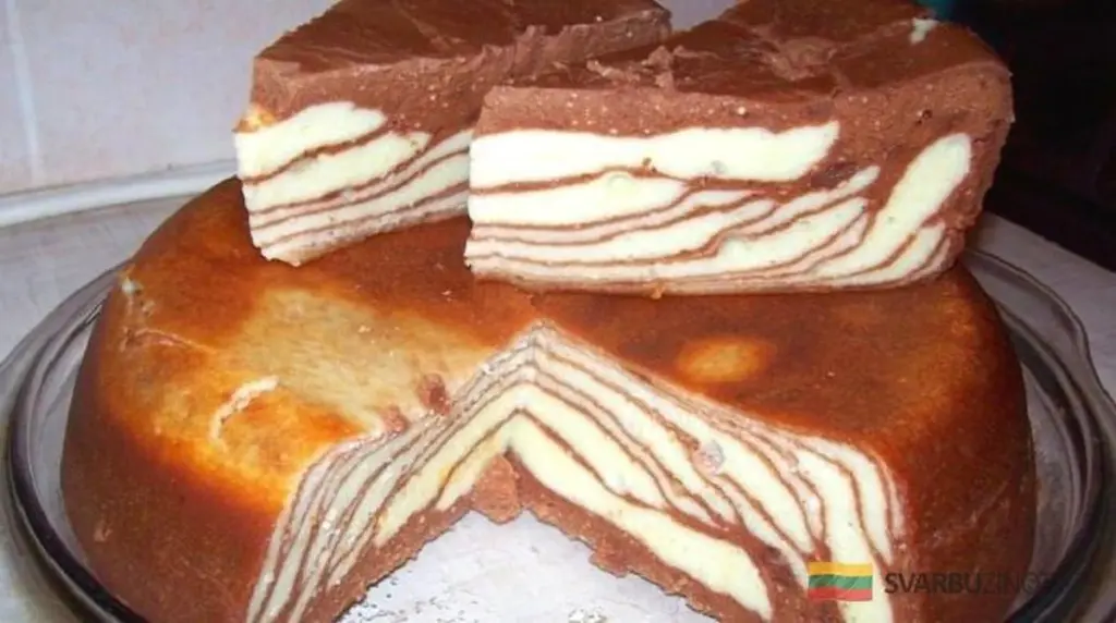 El secreto del pastel marmolado de requesón con chocolate que te robará el corazón
