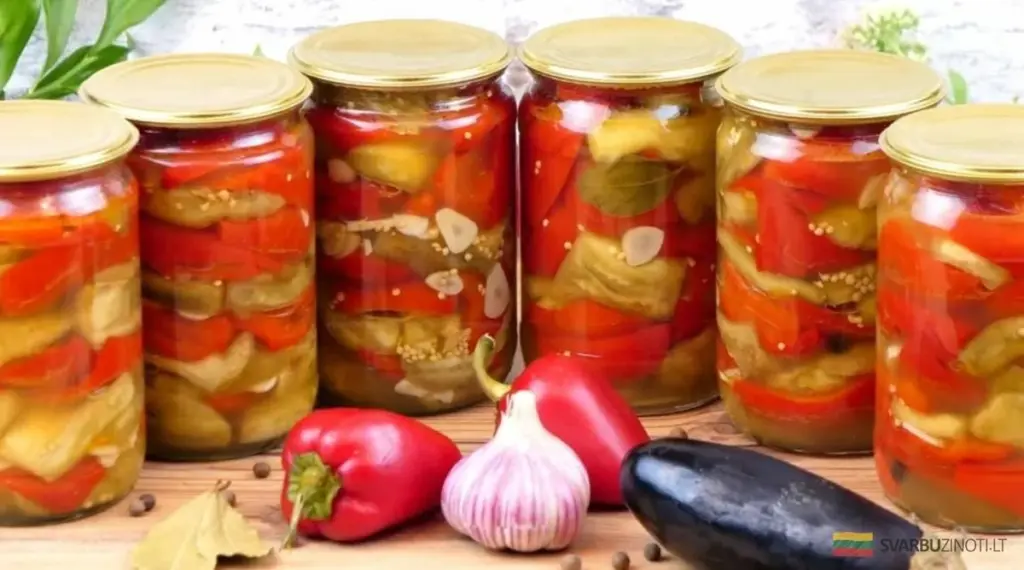 Pimientos y berenjenas marinados para el invierno: el secreto de un sabor agridulce perfecto