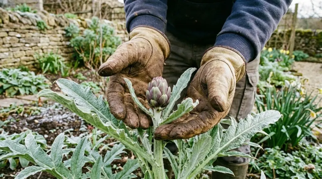 Por qué los jardineros expertos cubren las plantas de alcachofa con paja en febrero