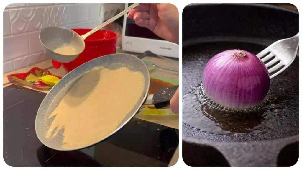 Por qué nuestras abuelas untaban la sartén con cebolla: el truco sencillo para unas crepes perfectas