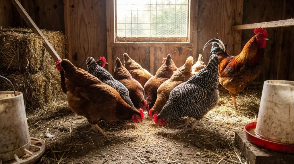 Por qué tus gallinas no ponen huevos (y el error que cometes con el grano)