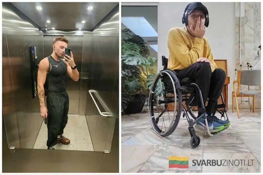 Un descuido con el ordenador relegó a Edvinas a una silla de ruedas, con pocas esperanzas de sobrevivir