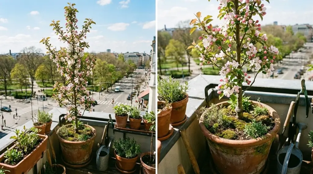 Árboles frutales columnares: tu huerto secreto en el balcón
