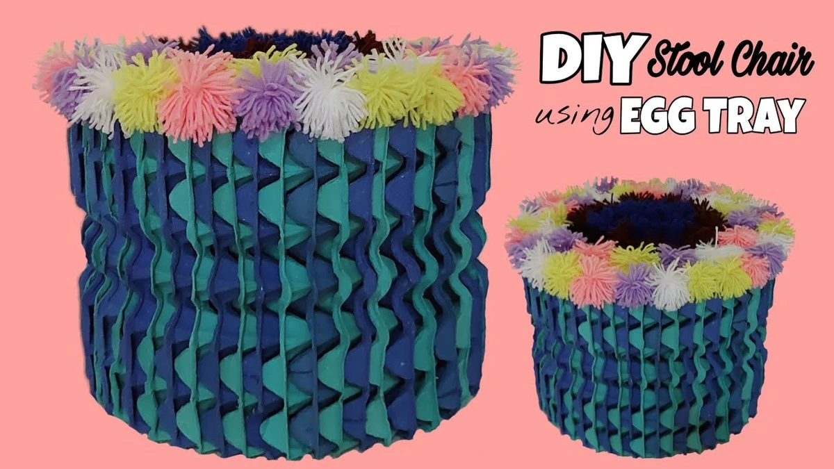 Cómo creé un puf resistente de más de 100 kg con cajas de huevos vacías (y esto es lo que aprendí) - image 1