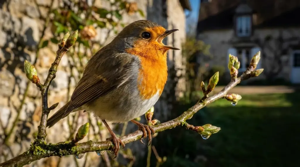 El canto del petirrojo al amanecer: La señal secreta de un jardín próspero