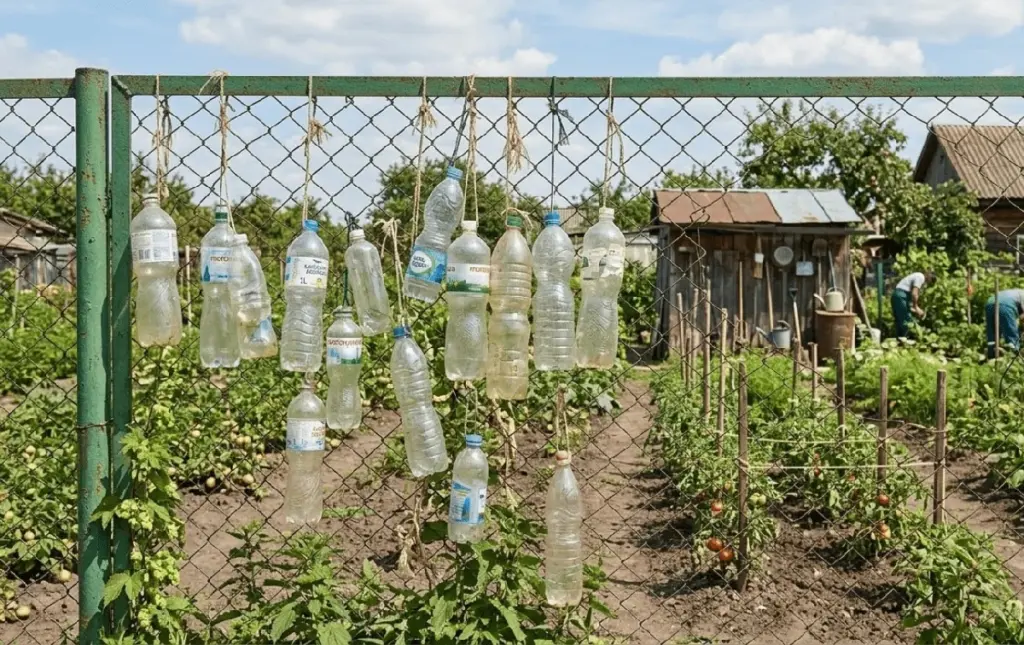 El curioso truco de mi vecino con botellas vacías en la valla: no te imaginas para qué sirve