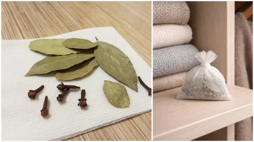El truco ancestral para un armario sin polillas: el secreto del laurel y el clavo