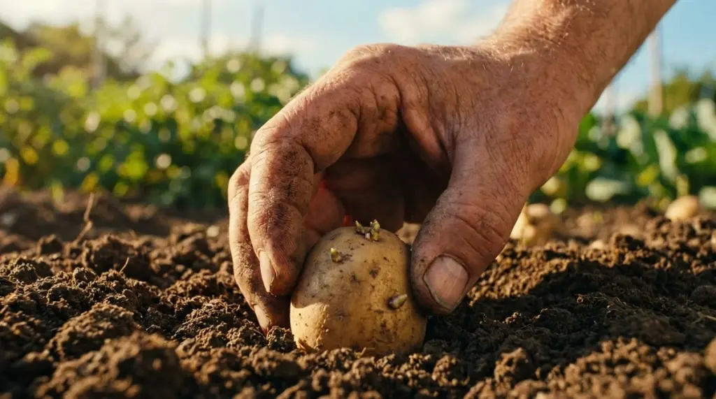 El truco de la paja que adelanta tu cosecha de patatas: adiós al riego y a las muelas