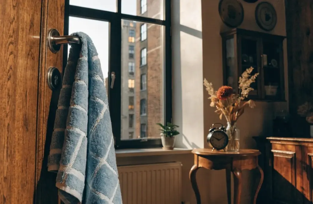 El truco del vecino chino para un hogar fresco sin químicos: cuelga una toalla mojada en la puerta