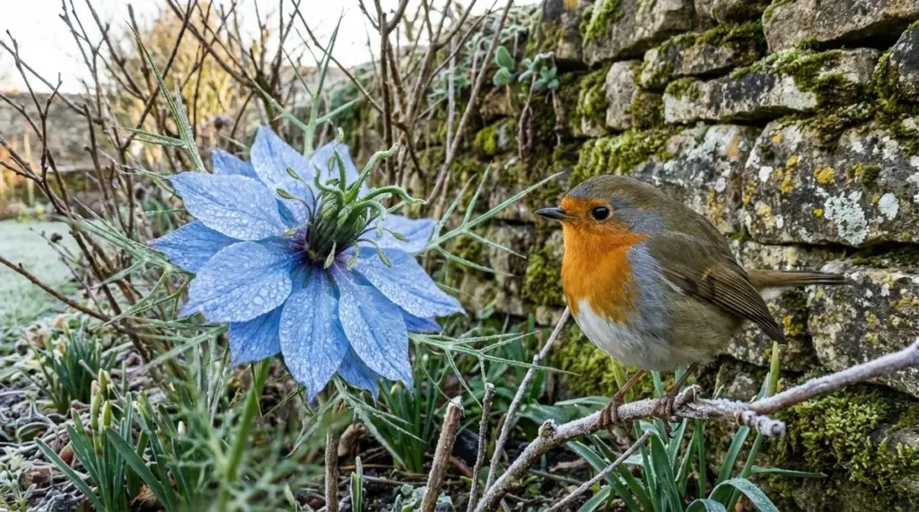 La Nigella de Damasco: la pequeña flor azul que enamora a los pájaros en cuanto llega el buen tiempo