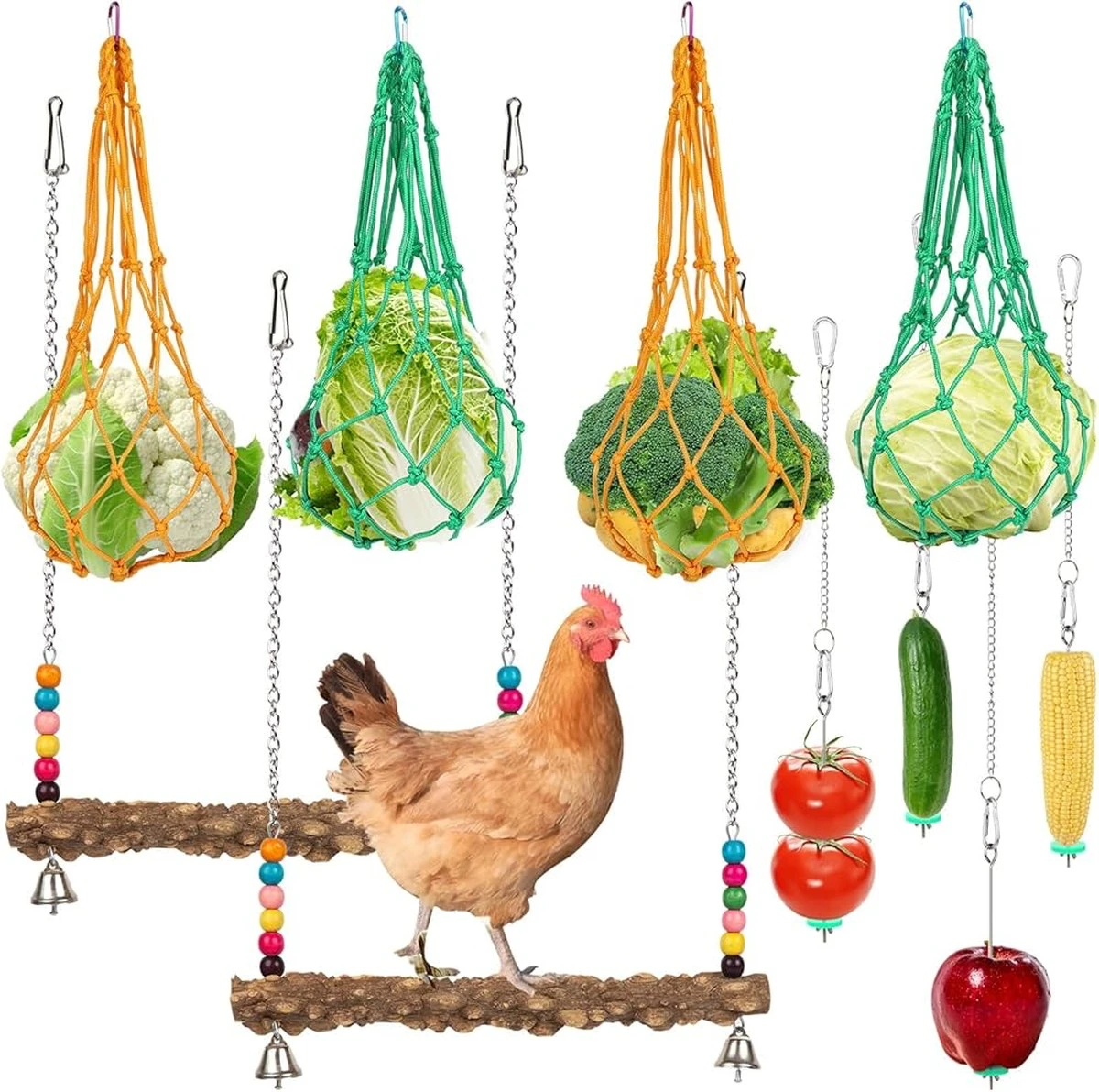 Las gallinas no se cansan: ¡este ingenioso juego transforma su comida en un desafío estimulante! - image 1