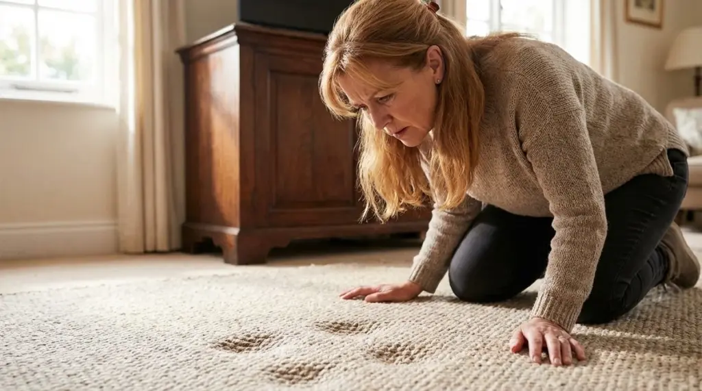Las huellas de muebles en tu alfombra desaparecen con un truco de hielo: dile adiós a las marcas