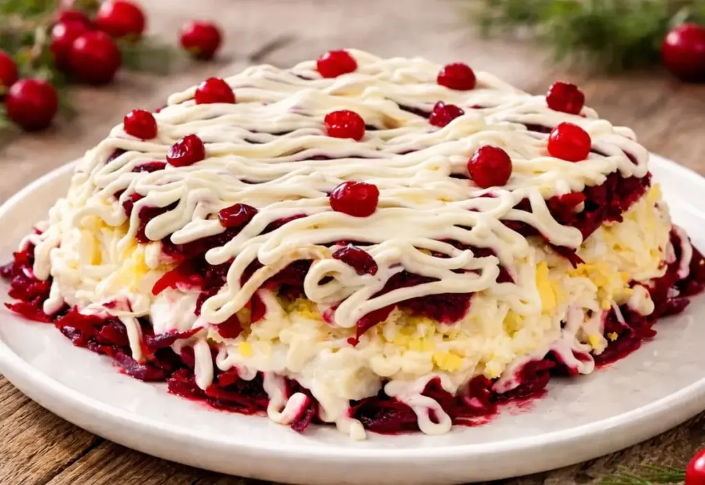 Más allá de la "arenque bajo el abrigo": ensalada festiva "Pantera Rosa" con un toque secreto de caviar