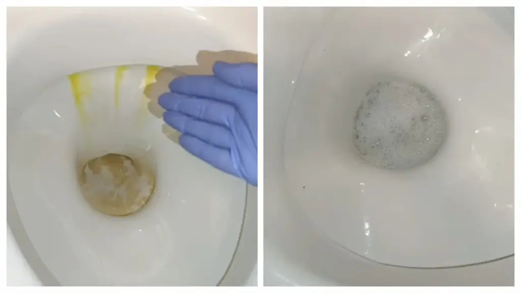 Olvida el cloro: mezcla estos 2 ingredientes y tu inodoro brillará impecable