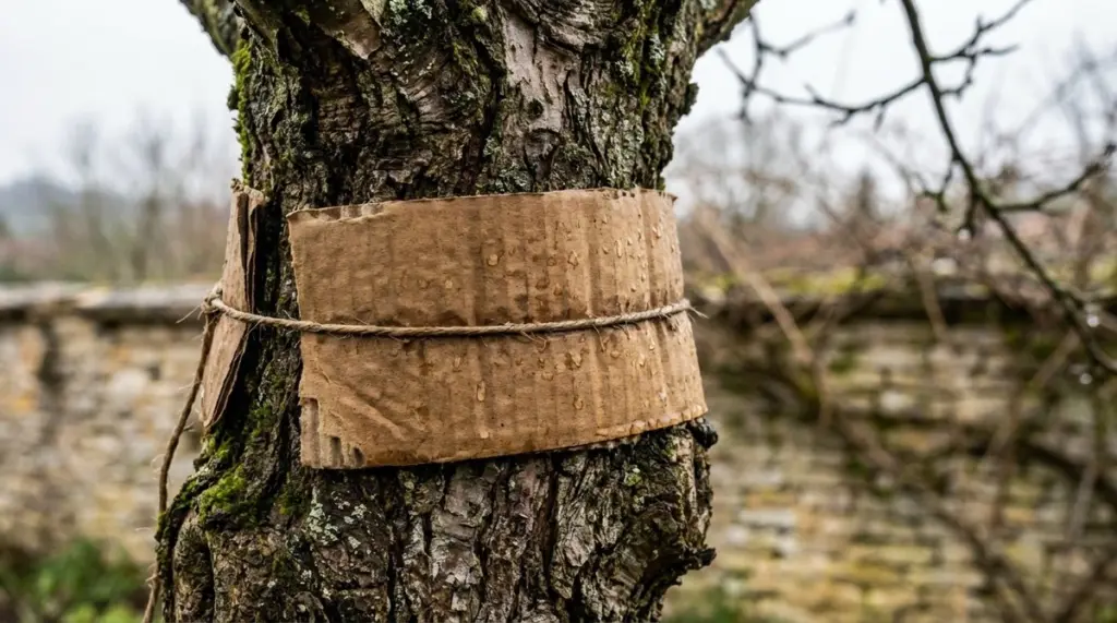Por qué los jardineros experimentados envuelven los troncos de sus manzanos con cartón ondulado