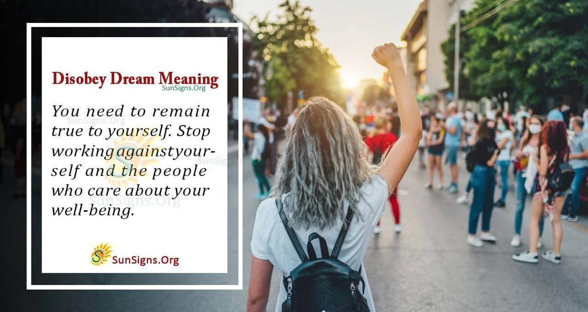 ¿Qué significa soñar con desobediencia? Desentrañando los conflictos internos en tus sueños - image 1