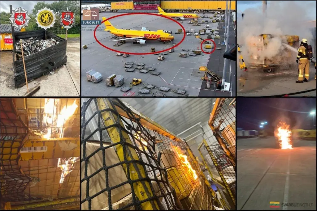 Tres naciones persiguen trama terrorista: paquetes incendiarios DHL desestabilizan Europa