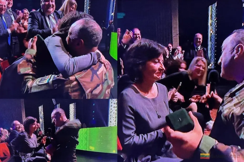 Un giro inesperado en los premios "Honor de Lituania": un momento romántico derritió corazones